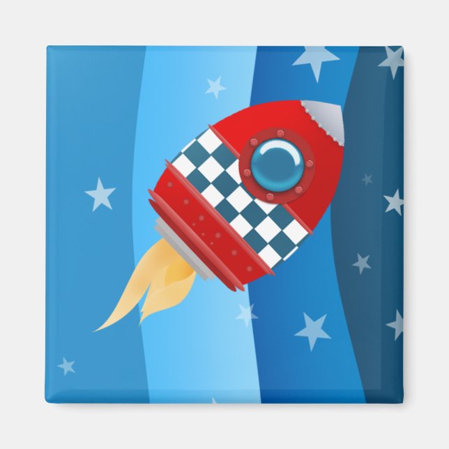 Space Rocket - Magnete Magnet (Vorne)
