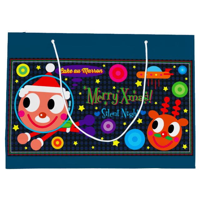SPACE SANTA GROßE GESCHENKTÜTE (Rückseite)