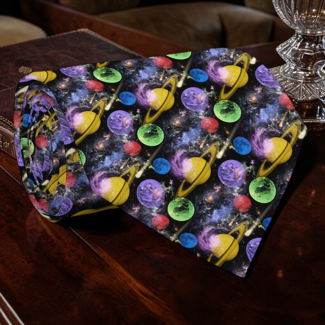 Space Science Custom Necktie Krawatte (Von Creator hochgeladen)