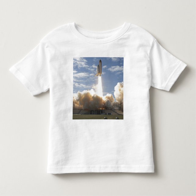 Space Shuttle Atlantis hebt 10 Kleinkind T-shirt (Vorderseite)