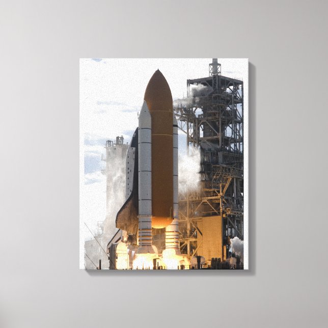 Space Shuttle Atlantis hebt 15 Leinwanddruck (Vorderseite)