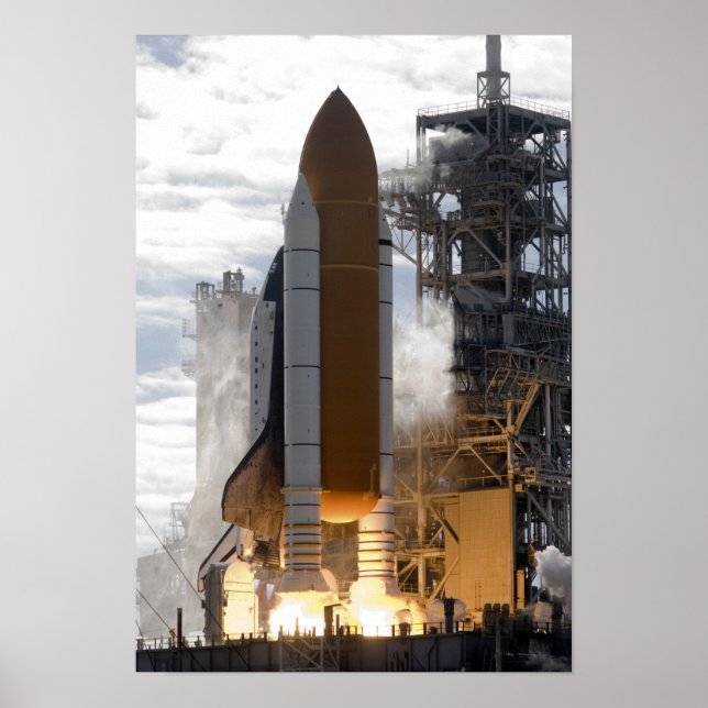 Space Shuttle Atlantis hebt 17 Poster (Vorne)