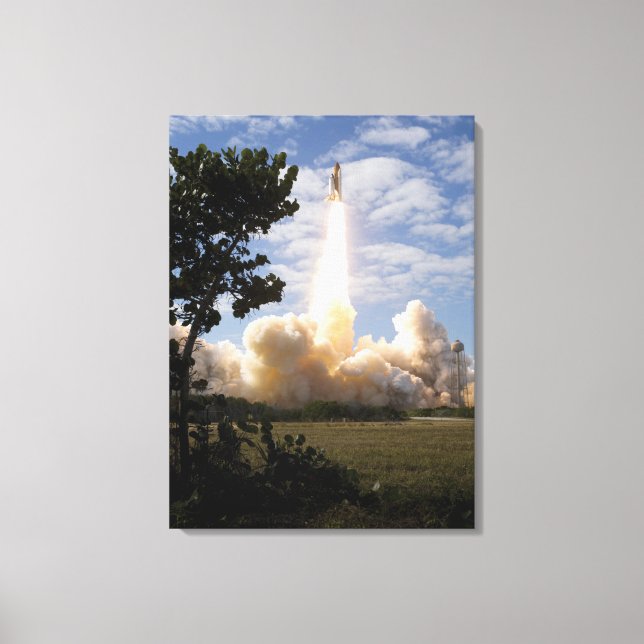 Space Shuttle Atlantis hebt 19 Leinwanddruck (Vorderseite)