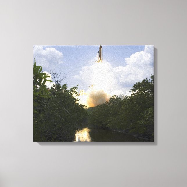 Space Shuttle Atlantis hebt 26 Leinwanddruck (Vorderseite)