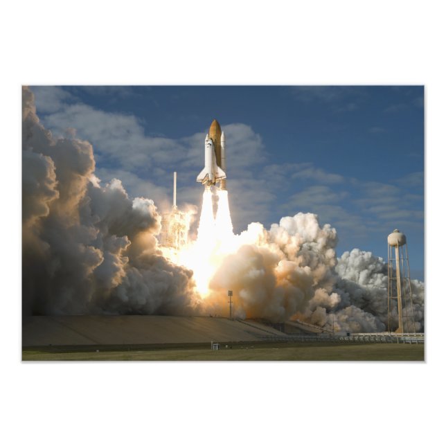 Space Shuttle Atlantis hebt 8 Fotodruck (Vorne)