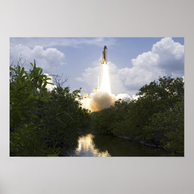 Space Shuttle Atlantis hebt ab 5 Poster (Vorne)