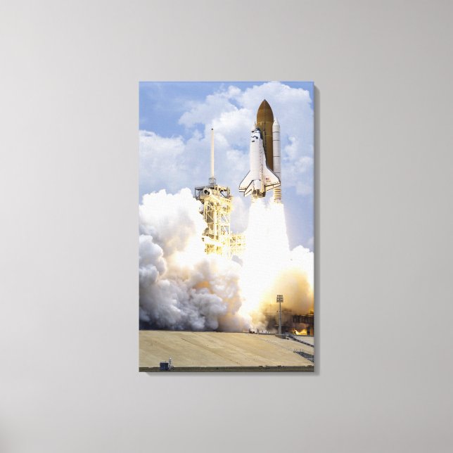 Space Shuttle Atlantis hebt ab Leinwanddruck (Vorderseite)