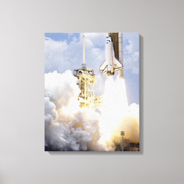 Space Shuttle Atlantis hebt ab Leinwanddruck (Vorderseite)