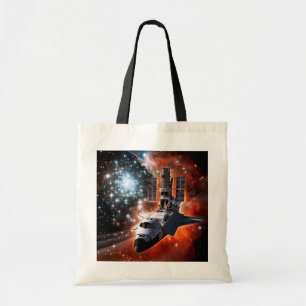 Space Shuttle Atlantis Hubble-Teleskop Kunstwerk Tragetasche