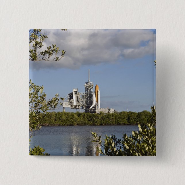 Space Shuttle Atlantis ist bereit Button (Vorderseite)