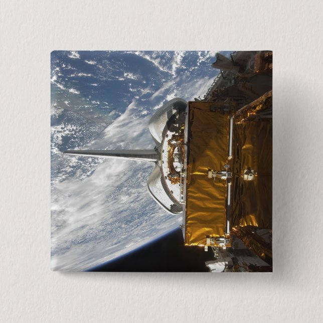 Space Shuttle Atlantis Nutzlastschacht rückgängig  Button (Vorderseite)