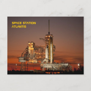 Space Shuttle Atlantis Postkarte