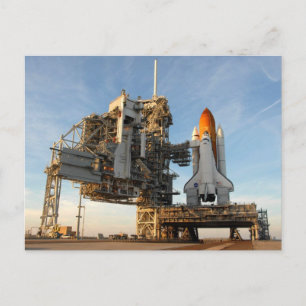 Space Shuttle Atlantis (STS-122) - Ladestation Postkarte