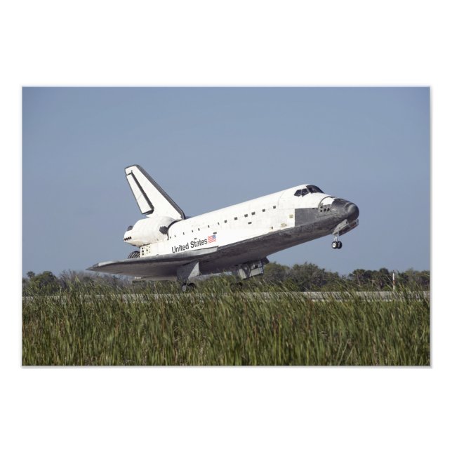 Space Shuttle Atlantis Touchs auf der Start-und La Fotodruck (Vorne)