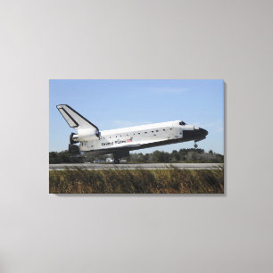 Space Shuttle Atlantis Touchs runter Leinwanddruck