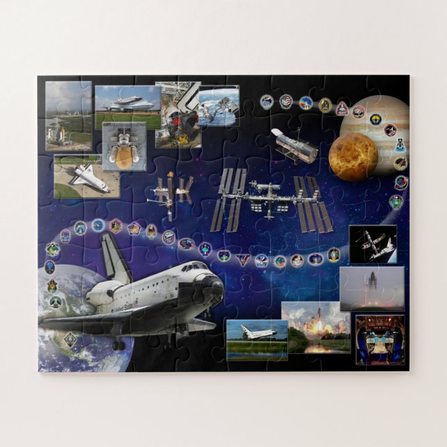 Space Shuttle Atlantis Tribut Jigsaw-Puzzle (Horizontal)