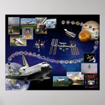 Space Shuttle Atlantis Tribute Poster