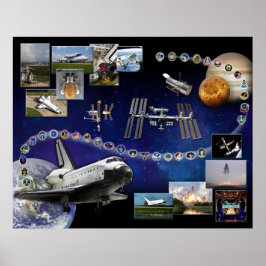 Space Shuttle Atlantis Tribute Poster