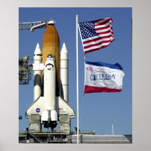 Space Shuttle Columbia Prepings Poster