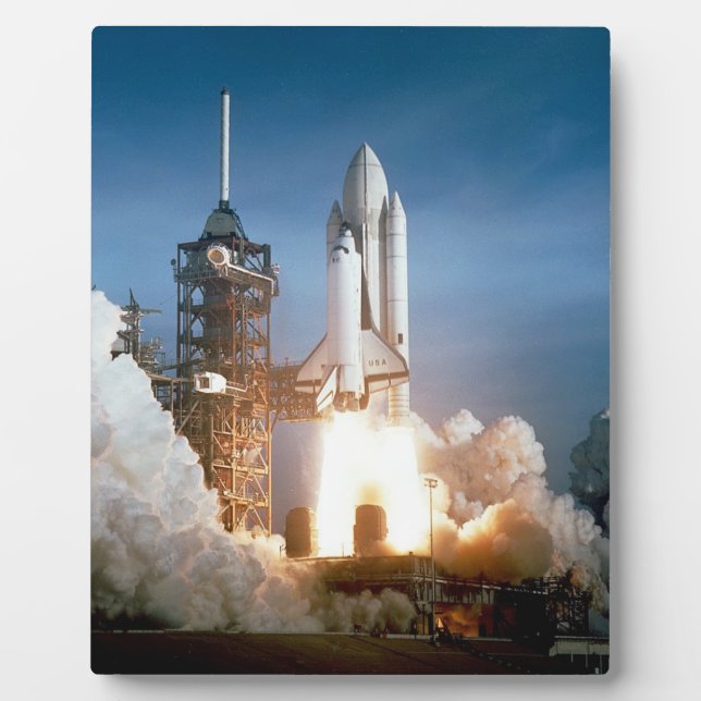 Space Shuttle Columbia - Start Fotoplatte (Vorderseite)