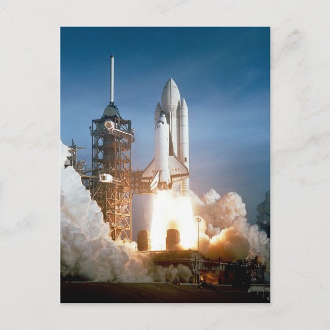 Space Shuttle Columbia - Start Postkarte (Vorderseite)