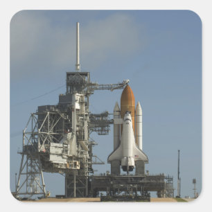 Space Shuttle Discovery 2 Quadratischer Aufkleber