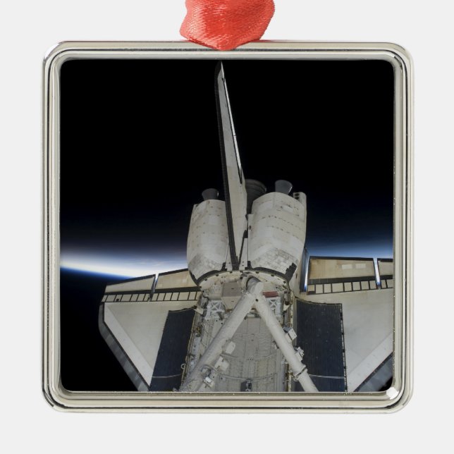 Space Shuttle Discovery 6 Ornament Aus Metall (Vorne)