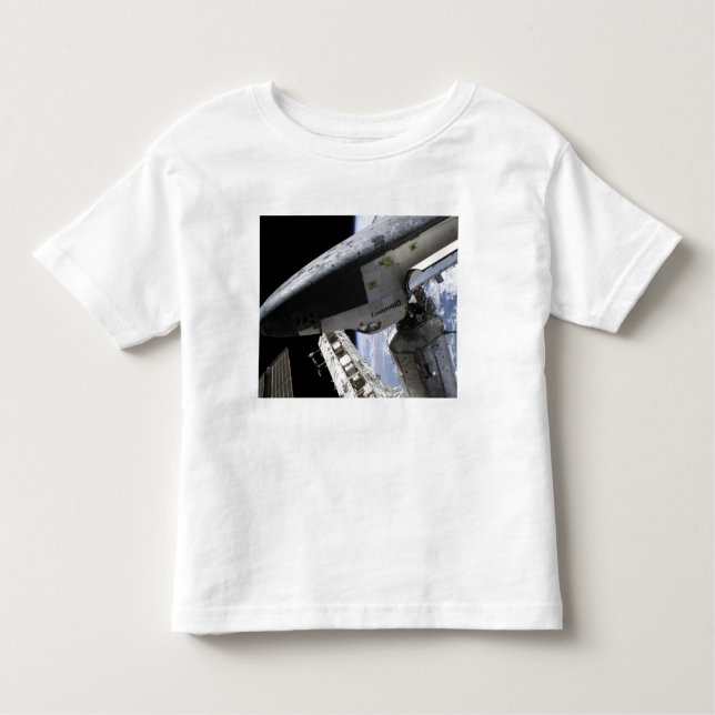 Space Shuttle Discovery dotiert Kleinkind T-shirt (Vorderseite)