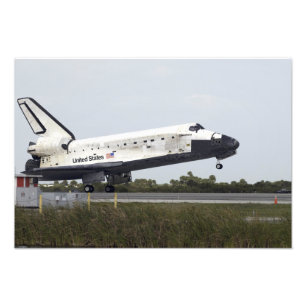 Space Shuttle Discovery Touchs runter 2 Fotodruck