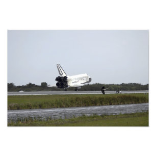 Space Shuttle Discovery Touchs runter Fotodruck