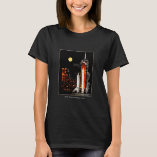 Space Shuttle Discovery und Vollmond 2009 T-Shirt