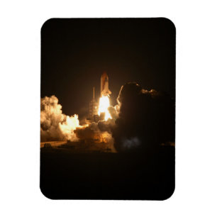 Space Shuttle Earth Orbital Spacecraft Night Canva Magnet