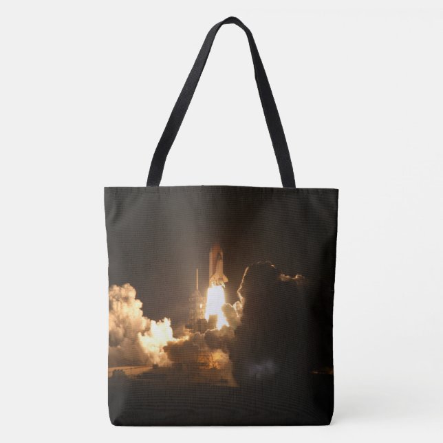 Space Shuttle Earth Orbital Spacecraft Night Canva Tasche (Vorderseite)