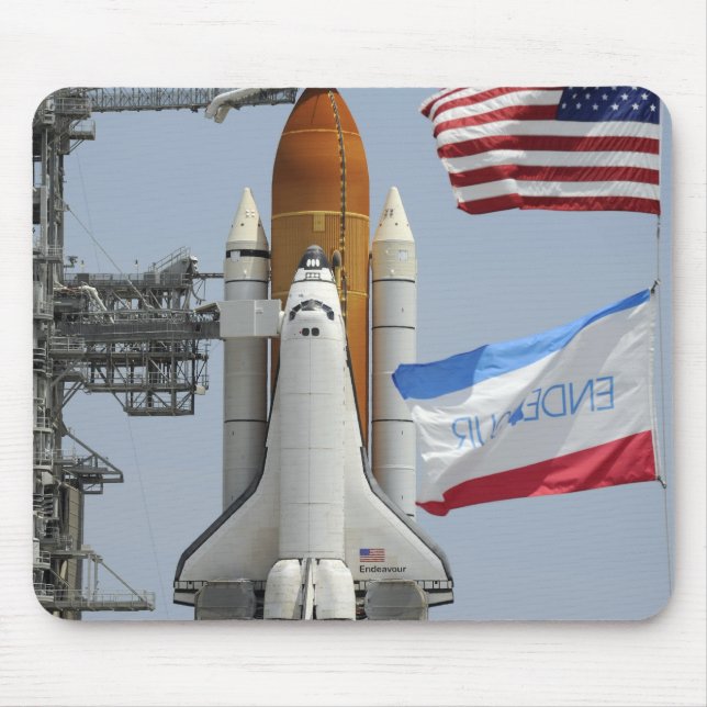 Space Shuttle Endeavor auf dem Launchpad 3 Mousepad (Vorne)