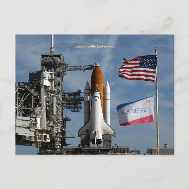 Space Shuttle Endeavor Postkarte (Vorderseite)
