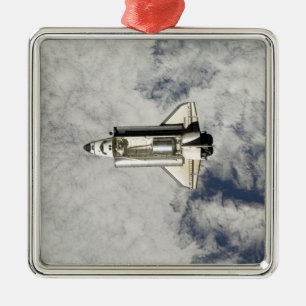 Space Shuttle Endeavour 12 Silbernes Ornament