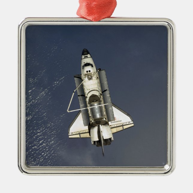 Space Shuttle Endeavour 15 Ornament Aus Metall (Vorne)