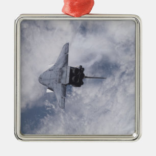 Space Shuttle Endeavour 21 Silbernes Ornament
