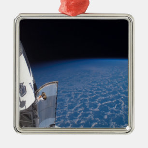 Space Shuttle Endeavour 24 Silbernes Ornament