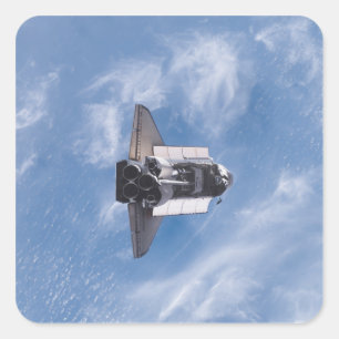 Space Shuttle Endeavour 26 Quadratischer Aufkleber