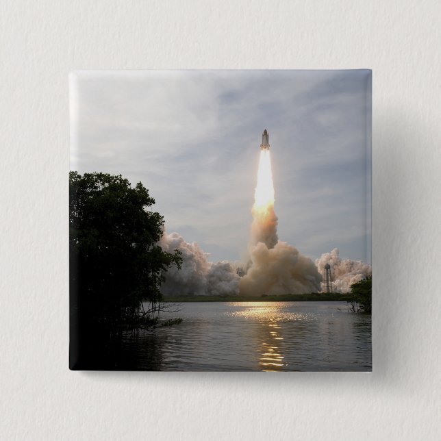 Space Shuttle Endeavour hebt 4 Button (Vorderseite)
