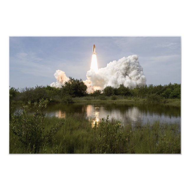Space Shuttle Endeavour hebt 5 Fotodruck (Vorne)