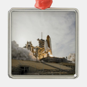 Space Shuttle Endeavour hebt 5 Ornament Aus Metall