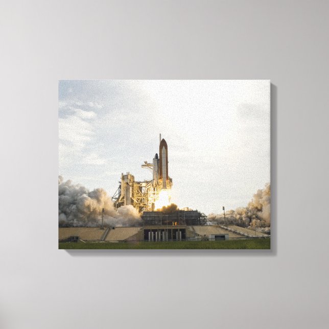 Space Shuttle Endeavour hebt 8 Leinwanddruck (Vorderseite)