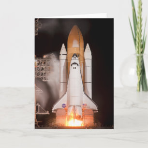 Space Shuttle Endeavour hebt ab Karte