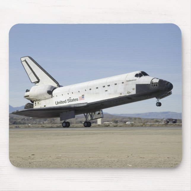 Space Shuttle Endevor's Hauptfahrwerk Mousepad (Vorne)