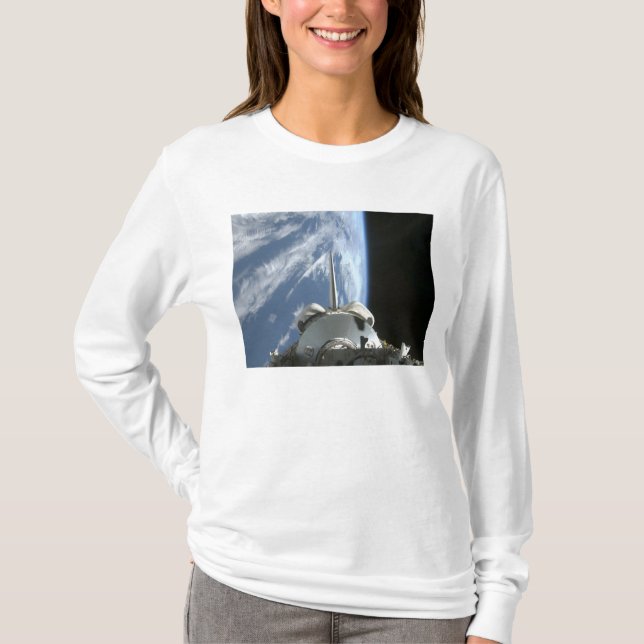 Space Shuttle Endevor's Nutzlastschacht T-Shirt (Vorderseite)