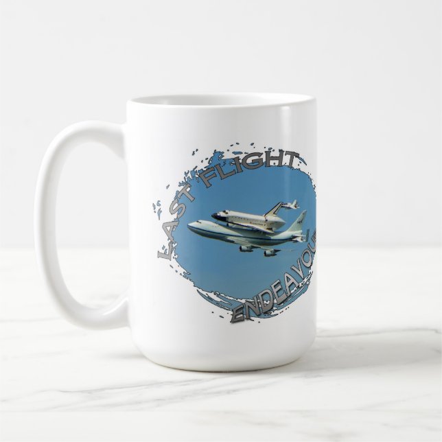 Space Shuttle Final Flight Tasse! Kaffeetasse (Links)