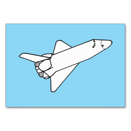 Space Shuttle Flying Reading Flashcards Tischnummer