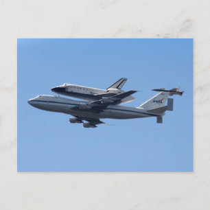 Space Shuttle fördert Endlandekarte Postkarte